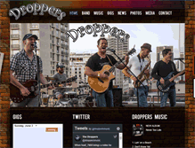 Tablet Screenshot of droppersmusic.com